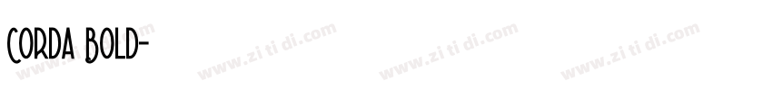 Corda Bold字体转换